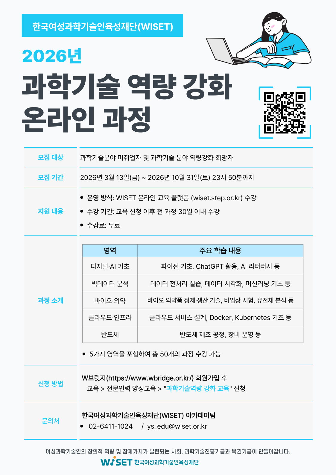 붙임3. 2026년 과학기술 역량 강화 온라인 과정 홍보 포스터